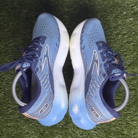 Brooks Glycerin 20 Womens Size 8.5 B Blue Peach Cushioned Running Shoes photo 5