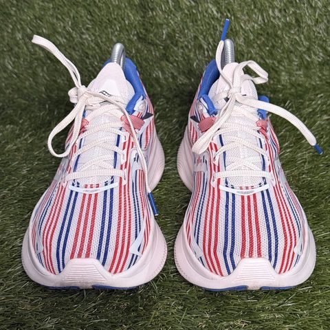 Saucony Ride 15 Womens Size 9 Red White Blue Stripe Running Shoes S10729-76 photo 2