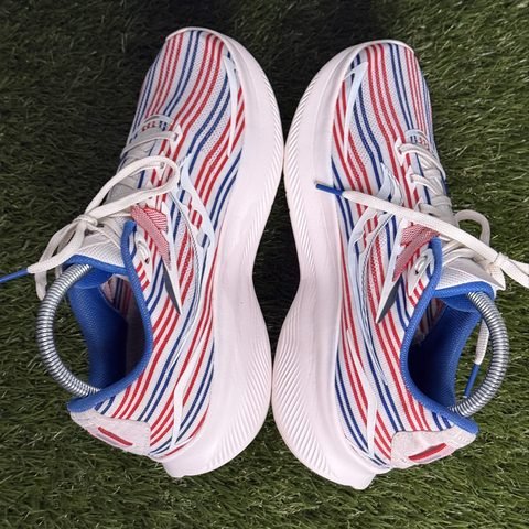 Saucony Ride 15 Womens Size 9 Red White Blue Stripe Running Shoes S10729-76 photo 5