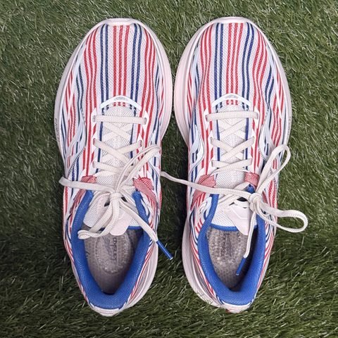 Saucony Ride 15 Womens Size 9 Red White Blue Stripe Running Shoes S10729-76 photo 6