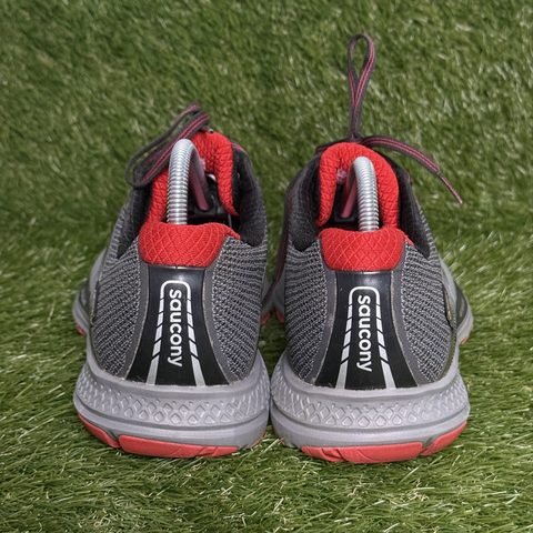 Saucony Ride 10 GTX Gore-Tex Mens Size 10 Gray Red Waterproof Running Shoes photo 4