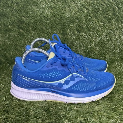 Saucony Ride 14 Womens Size 9.5 Blue Cushioned Running Shoes S10650-130