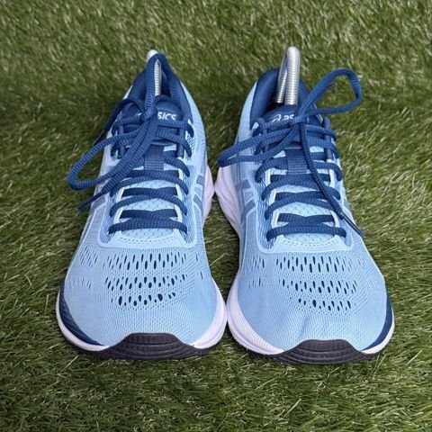 Asics Gel-Excite 6 Womens Size 9 Light Blue Navy Running Shoes 1012A150 photo 2