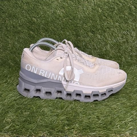 On Cloudmonster 2 Womens Size 8.5 Cream Gray Max Cushion Running Shoes photo 1