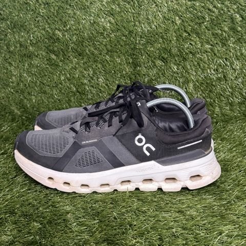 On Cloudrunner 2 Mens Size 9.5 Black White Supportive Running Shoes photo 3