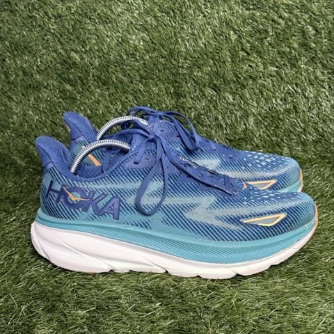 Hoka Clifton 9 Mens Size 11 D Blue Teal Cushioned Running Shoes 1127895