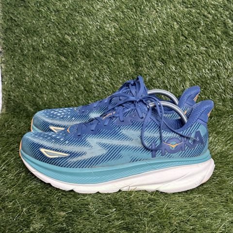 Hoka Clifton 9 Mens Size 11 D Blue Teal Cushioned Running Shoes 1127895 photo 3