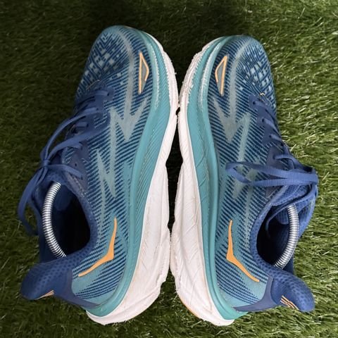 Hoka Clifton 9 Mens Size 11 D Blue Teal Cushioned Running Shoes 1127895 photo 6