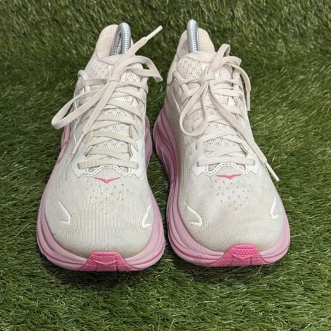 Hoka Clifton 10 Womens Size 7.5 B Cream Pink Cushioned Running Shoes 1162031 photo 2