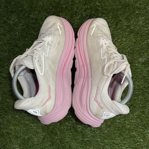 Hoka Clifton 10 Womens Size 7.5 B Cream Pink Cushioned Running Shoes 1162031 photo 5