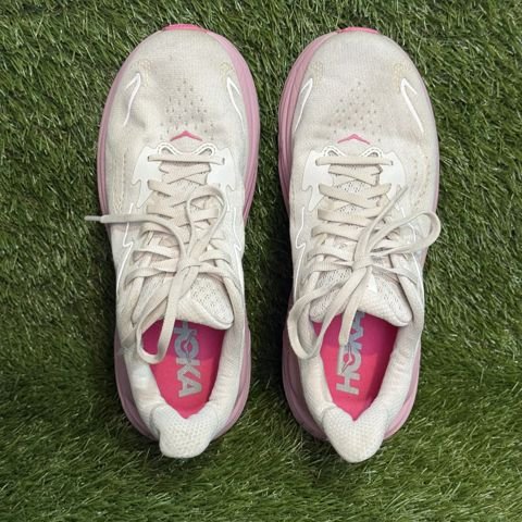 Hoka Clifton 10 Womens Size 7.5 B Cream Pink Cushioned Running Shoes 1162031 photo 6