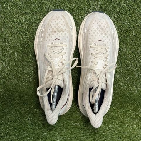 Hoka Clifton 9 Mens Size 9.5 D Oat Cream Cushioned Running Shoes 1127895 photo 7