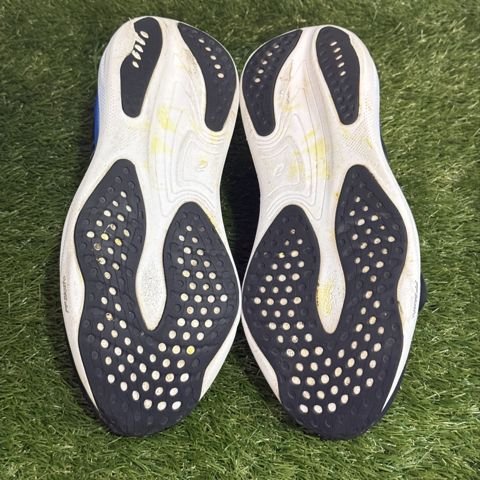 Asics Gel-Nimbus 25 Mens Size 9.5 Black Blue Yellow Running Shoes 1011B547 photo 7