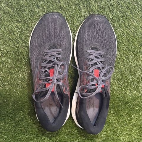 Brooks Ghost 11 Mens Size 12.5 D Gray Black Red Running Shoes 1102881D photo 6