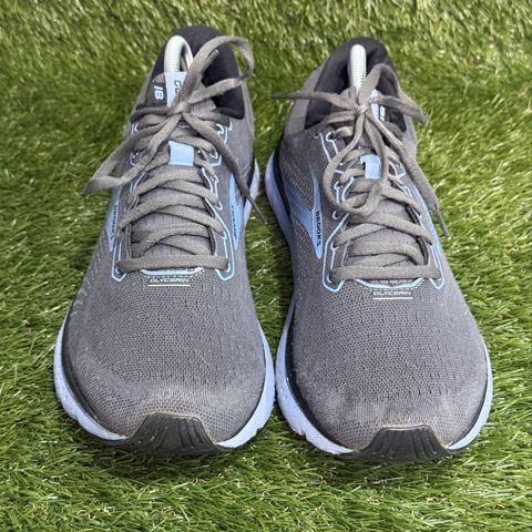 Brooks Glycerin 18 Womens Size 12 B Gray Blue Running Shoes 1203171B photo 2