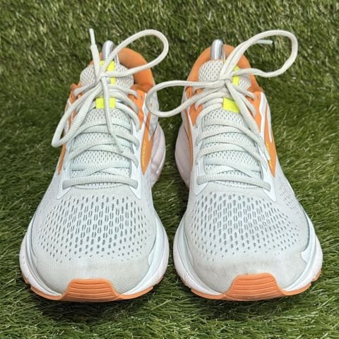 Brooks Trace 3 Womens Size 11 B White Orange Lime Running Shoes 1204011B photo 2