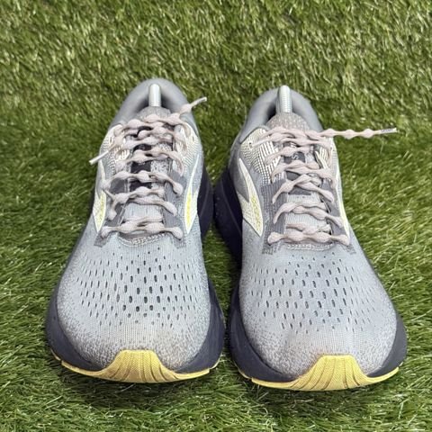Brooks Ghost 16 Mens Size 10 2E Wide Gray Yellow Running Shoes 1104182E photo 2