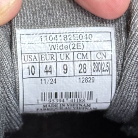 Brooks Ghost 16 Mens Size 10 2E Wide Gray Yellow Running Shoes 1104182E photo 8