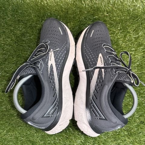 Brooks Ghost 13 Womens Size 9 B Gray Black Pink Running Shoes 1203381B photo 5
