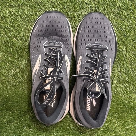 Brooks Ghost 13 Womens Size 9 B Gray Black Pink Running Shoes 1203381B photo 6