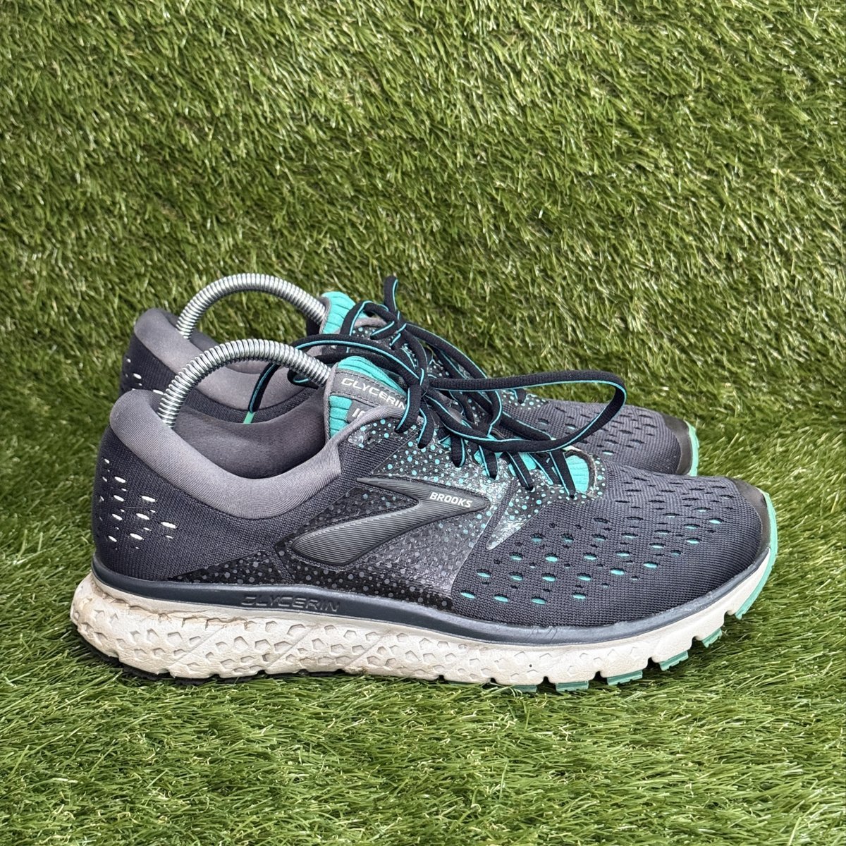 Brooks Glycerin 17 Womens Size 11 B Navy Teal Running Shoes 1202781B
