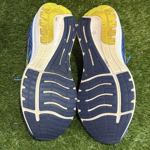 Brooks Glycerin GTS 19 Mens Size 10 D Navy Blue Yellow Running Shoes 1103571D photo 7
