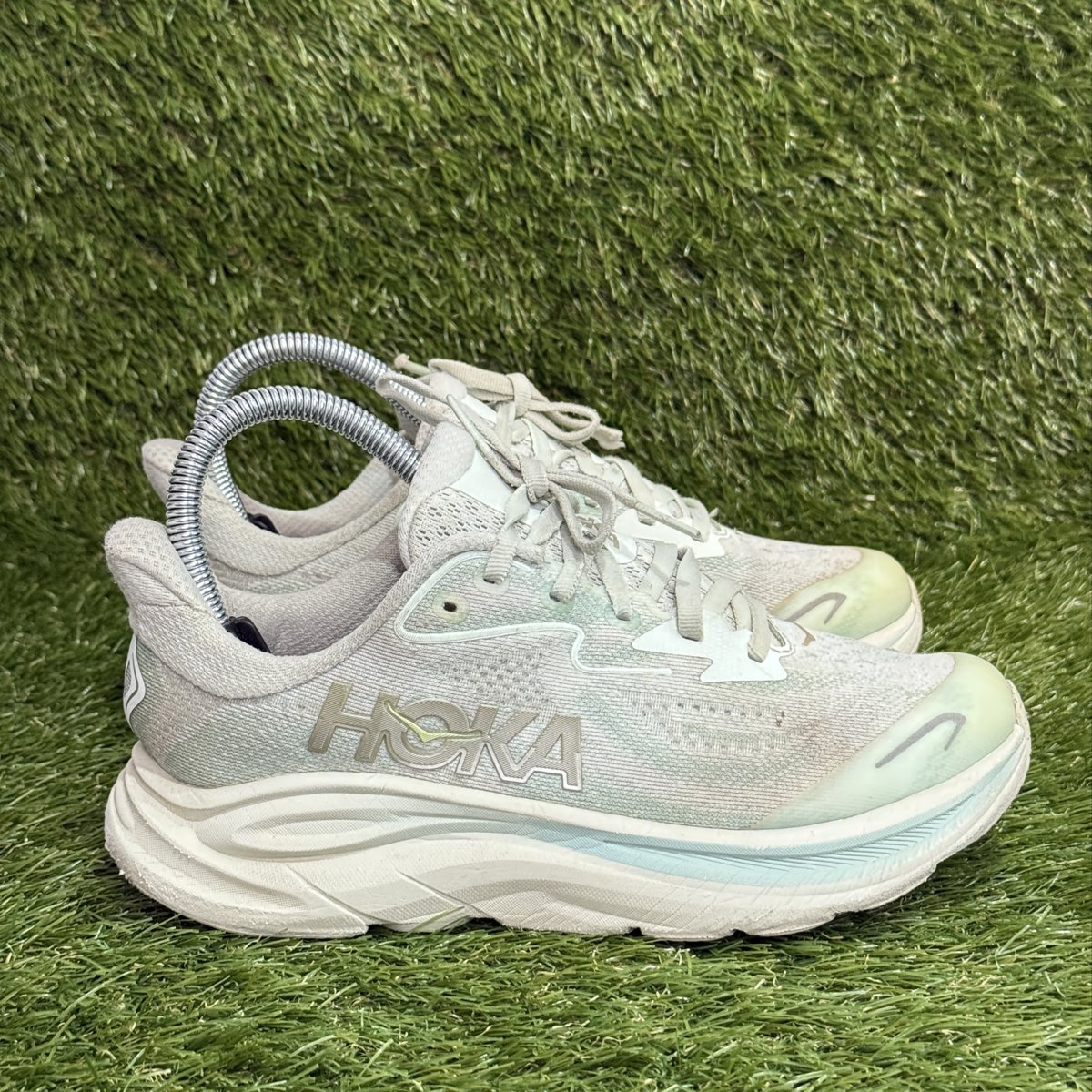 Hoka Clifton 10 Big Kids Size 4Y Womens 5.5 White Frost Running Shoes 1168860