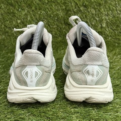Hoka Clifton 10 Big Kids Size 4Y Womens 5.5 White Frost Running Shoes 1168860 photo 4