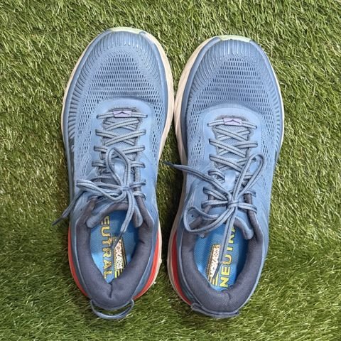 Hoka Bondi 7 Mens Size 9.5 D Blue Coral Max Cushion Running Shoes 1110518 photo 6