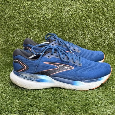 Brooks Glycerin GTS 21 Mens Size 14 D Blue Orange Running Shoes 1104201D474 photo 1