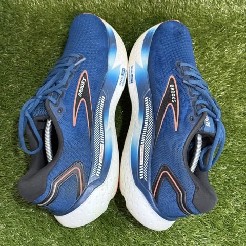 Brooks Glycerin GTS 21 Mens Size 14 D Blue Orange Running Shoes 1104201D474 photo 5