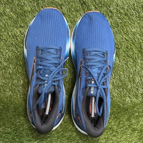 Brooks Glycerin GTS 21 Mens Size 14 D Blue Orange Running Shoes 1104201D474 photo 6