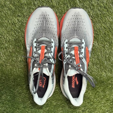 Brooks Hyperion Max Mens Size 14 D Gray Aqua Orange Running Shoes 1103901D426 photo 6