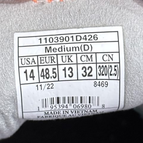 Brooks Hyperion Max Mens Size 14 D Gray Aqua Orange Running Shoes 1103901D426 photo 8