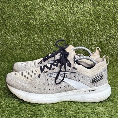 Brooks Glycerin StealthFit 20 Mens Size 11 D Gray White Running Shoes 1103841D photo 3