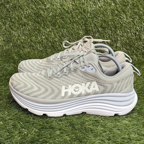 Hoka Gaviota 5 Mens Size 10.5 D Sage Gray Stability Running Shoes 1127929 photo 3
