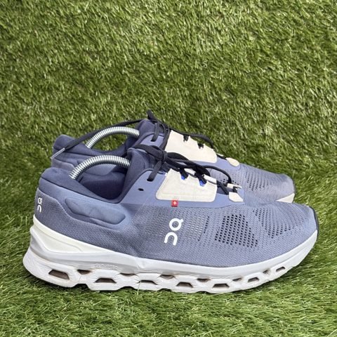 On Cloudstratus 3 Mens Size 10 Metal Glacier Blue Running Shoes 3MD30112139