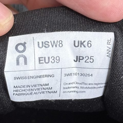 On Cloudrunner 2 Womens Size 8 Eclipse Black Running Shoes 3WE10130264 photo 8