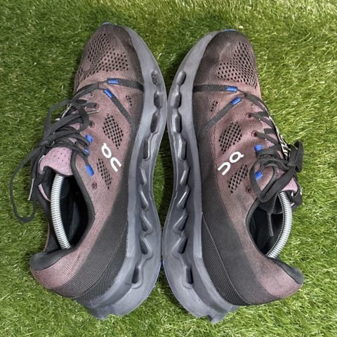 On Cloudsurfer Mens Size 13 Black Cobalt Running Shoes 3MD10421509 photo 5