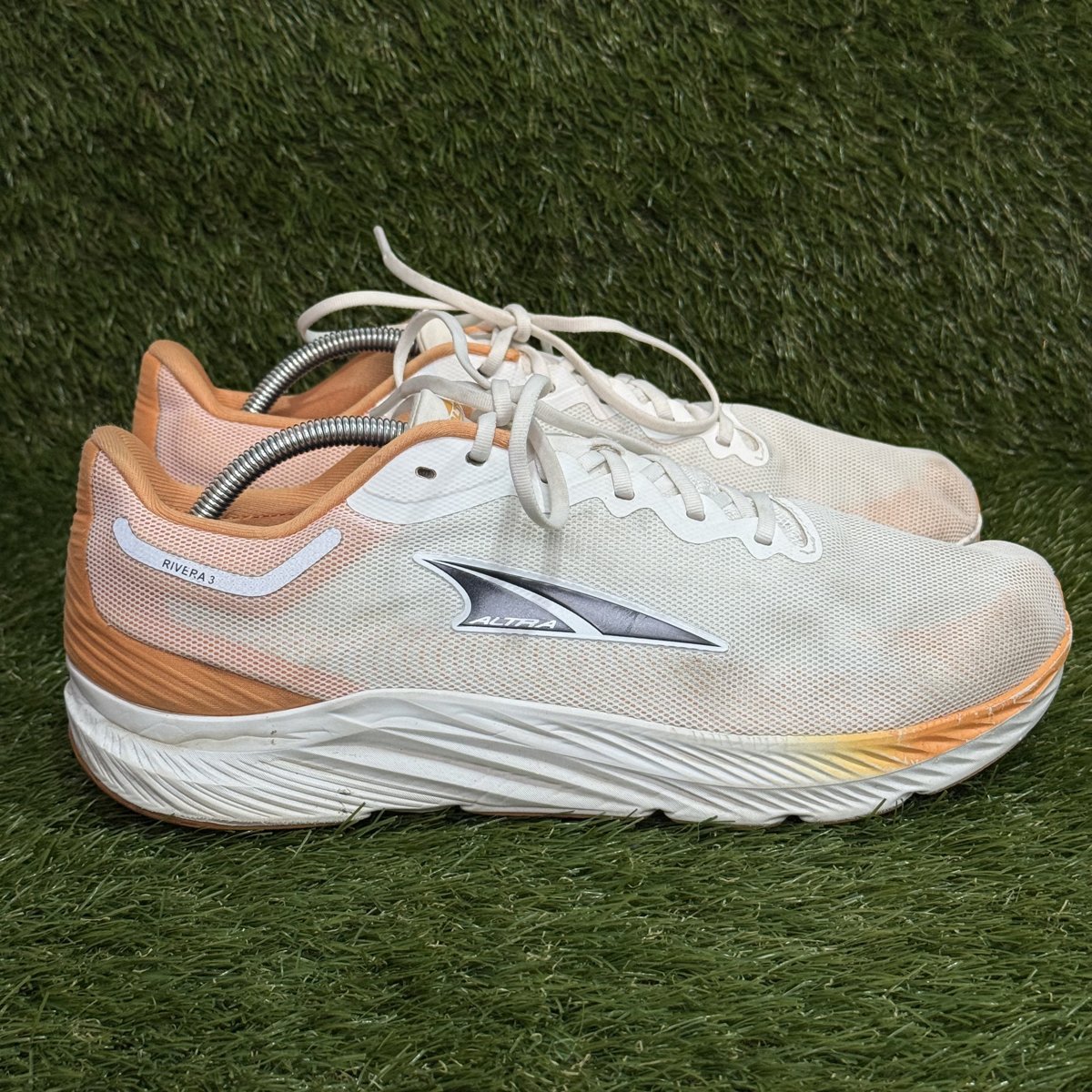 Altra Rivera 3 Mens Size 12 White Orange Road Running Shoes AL0A7R6Y