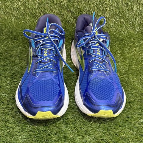 Brooks Ravenna 7 Mens Size 12.5 D Blue Lime Running Shoes 1102171D484 photo 2