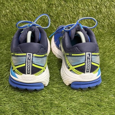 Brooks Ravenna 7 Mens Size 12.5 D Blue Lime Running Shoes 1102171D484 photo 4