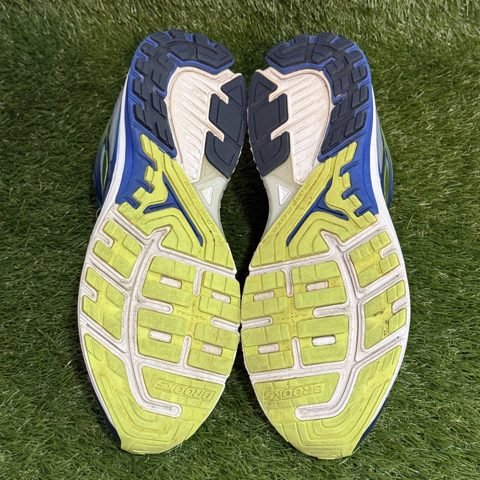 Brooks Ravenna 7 Mens Size 12.5 D Blue Lime Running Shoes 1102171D484 photo 7