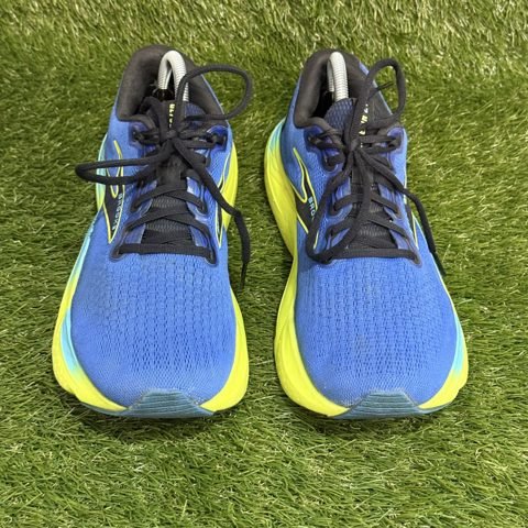 Brooks Glycerin 21 Mens Size 10 D Blue Yellow Cushioned Running Shoes 1104191D photo 2