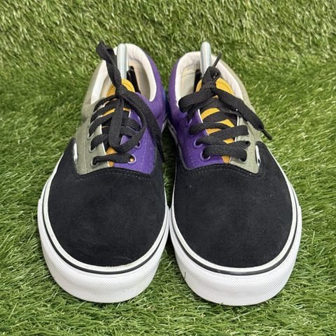 Vans Era Mens Size 10.5 Womens 12 Black Purple Gray Patch Skate Shoes photo 2