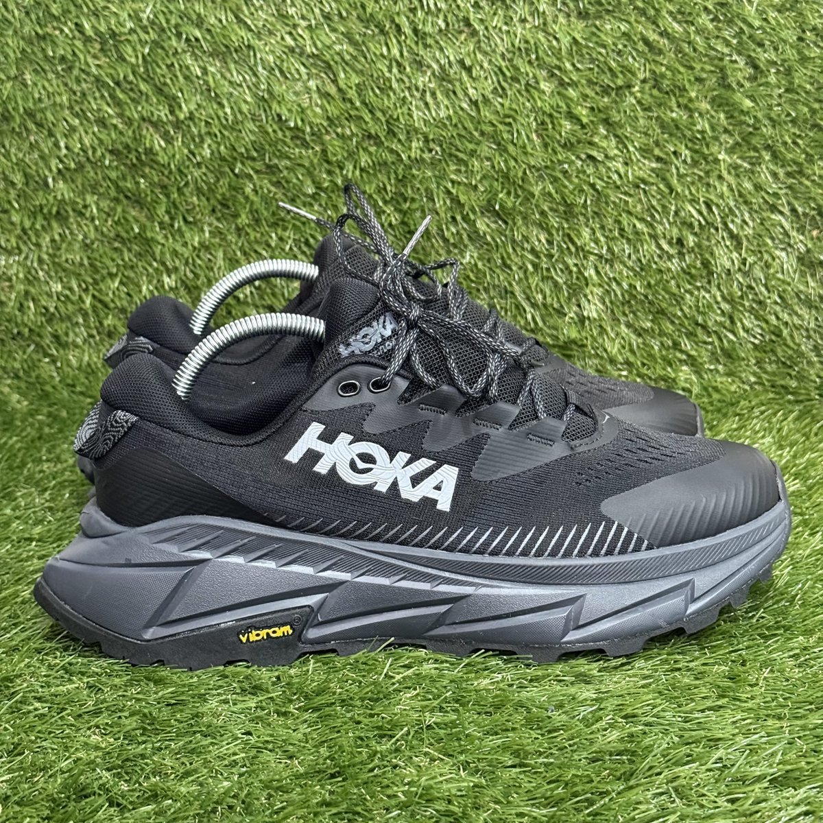Hoka Skyline Float X Mens Size 10.5 D Triple Black Hiking Shoes 1143430 NEW