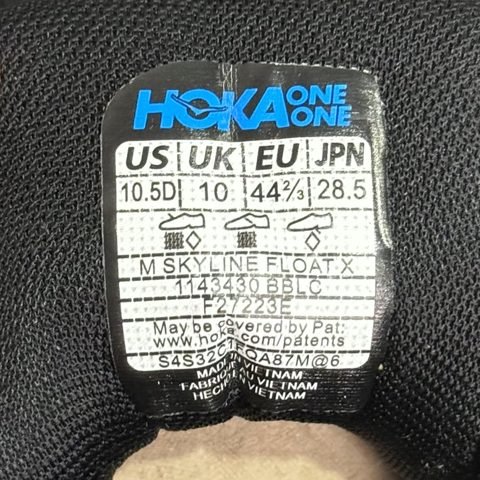 Hoka Skyline Float X Mens Size 10.5 D Triple Black Hiking Shoes 1143430 NEW photo 8