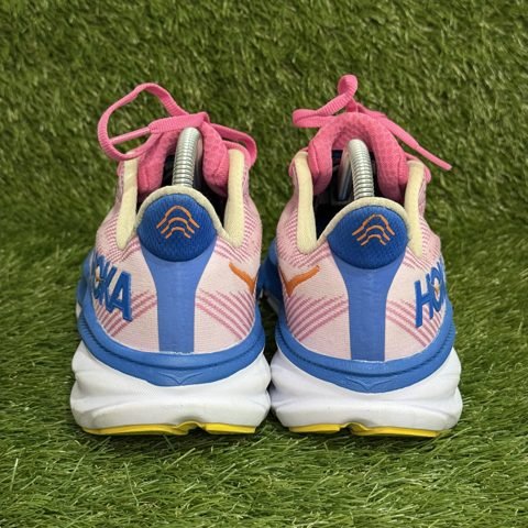 Hoka Clifton 9 Womens Size 9 B Pink Blue Cushioned Running Shoes 1127896 NEW photo 4