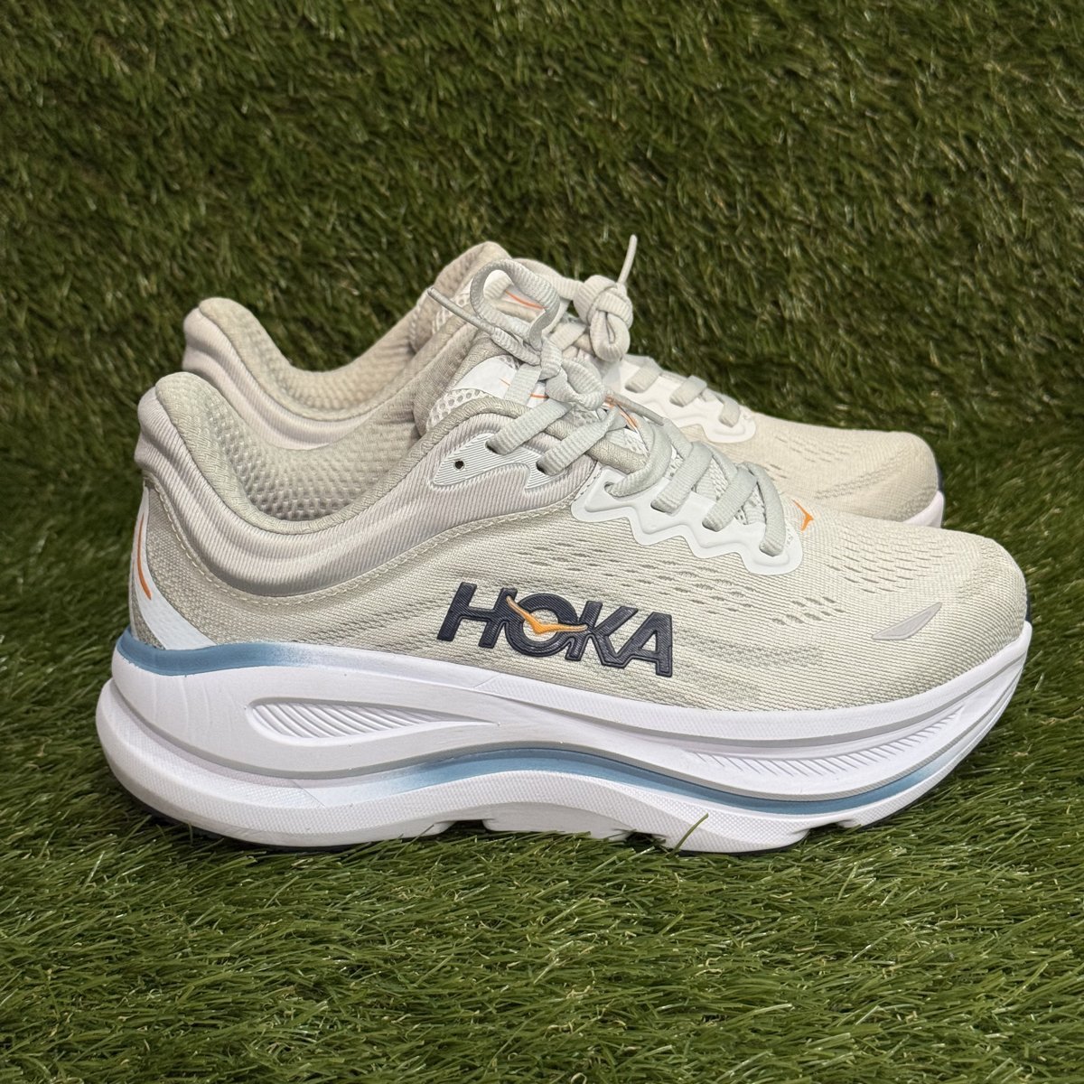 Hoka Bondi 9 Wide Womens Size 7 Sand Max Cushion Running Shoes 1162011 NEW