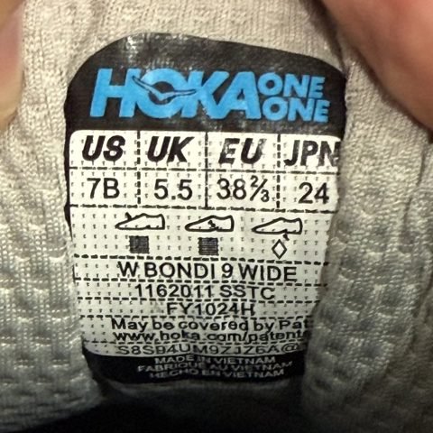 Hoka Bondi 9 Wide Womens Size 7 Sand Max Cushion Running Shoes 1162011 NEW photo 8